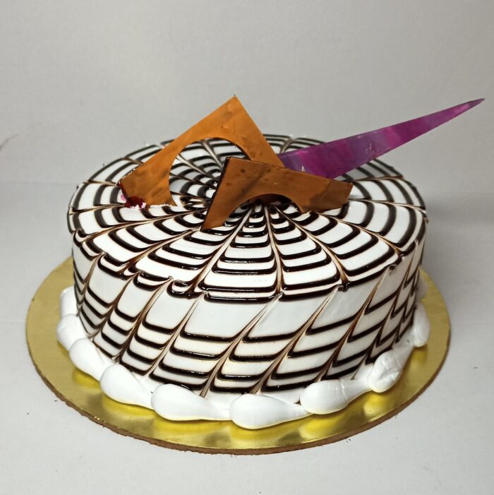 White Chocolate Zebra Cake